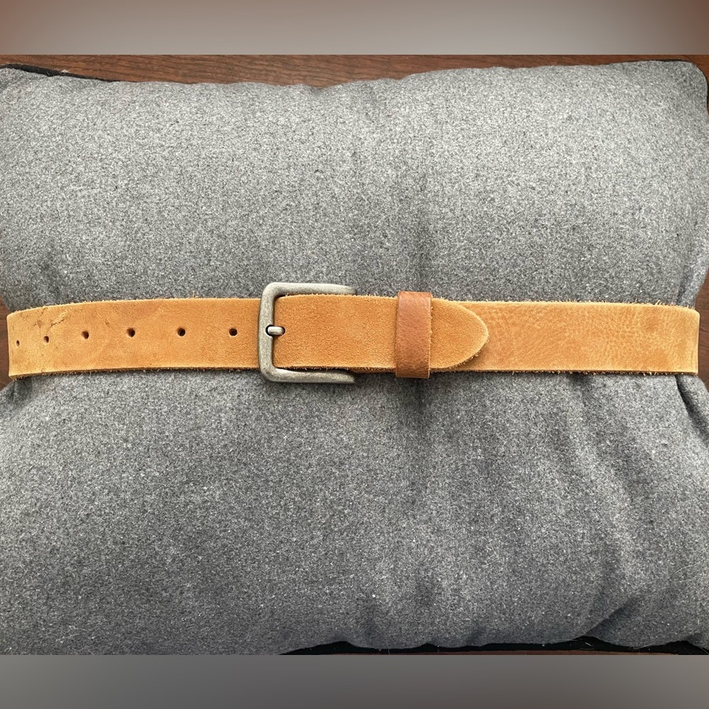 Suede Tan Men's Belt - Classic Casual Style